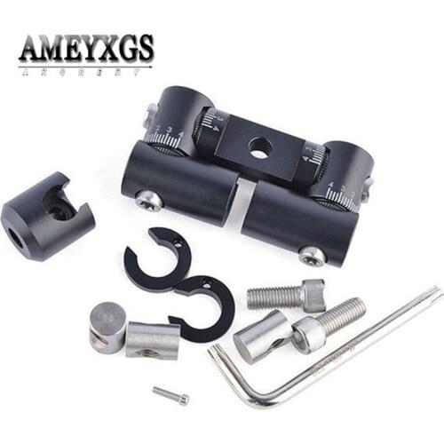 1pc Shooting Double Sided V Bar Compound Recurve Bow Archery Stabilizer Convertible Angle Connect Seat for Hunting Accessories