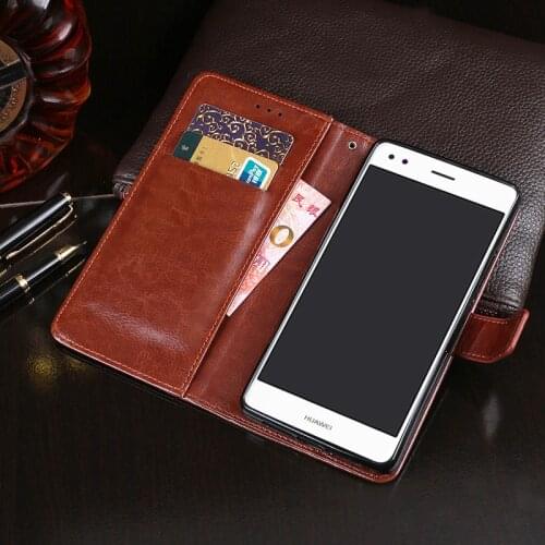 P9 Lite Luxury Leather Flip Case for Huawei P9 / P9 Lite mini Wallet Capa Soft TPU Silicone Cover