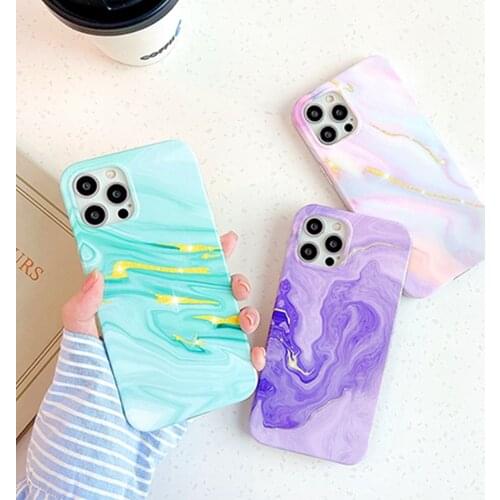 Luxury Marble Phone Case For iPhone 11 13 12 Pro Max Mini X XR XS 8 7 Plus SE 2 2020 Case Soft Shockproof Protective Cover Coque