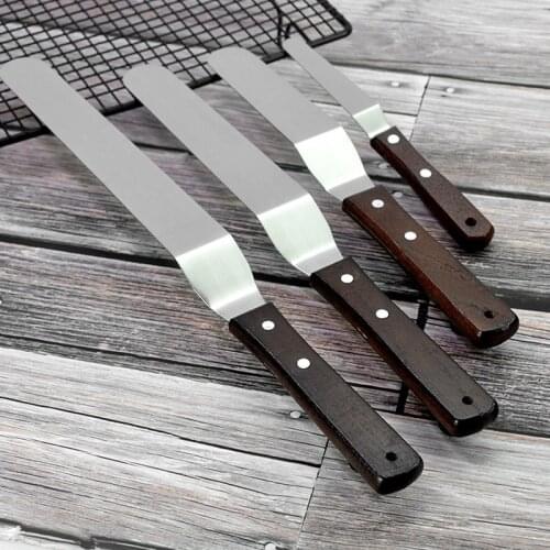 4/6/8/10 inch Stainless Steel Cake Spatula Butter Cream Icing Frosting Knife Smoother Kitchen Pastry Cake Decoration Tools