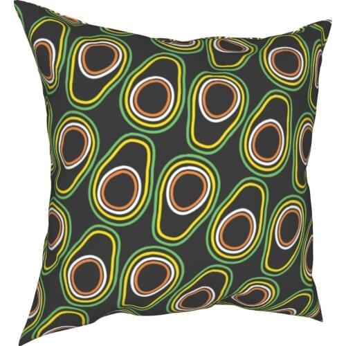 Tropical Fruit Avocado Pattern Pillowcase Soft Polyester Cushion Cover Gift Pillow Case Cover Bed Zipper 45X45cm