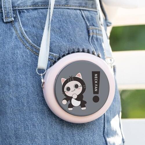 Mini USB Outdoor Fan Cooling Portable Hand Held Fan Neck Air Cooler Mini-fan Fans Small Conditioning Appliances Household Home