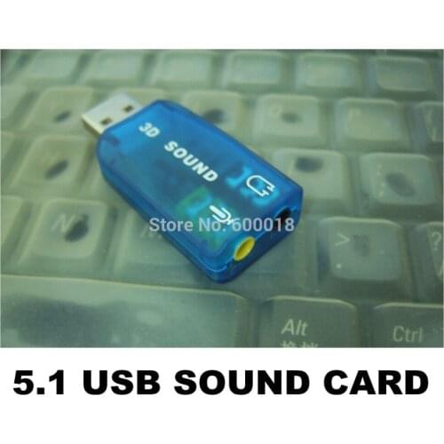USB 2.0 3D Sound Card 5.1 computer components , usb audio adapter
