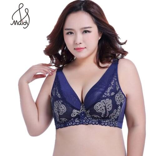 Female C D E Cup Lace Push Up Bra For Plus Size Women 36 38 39 40 42 44 46 48 50 Women Large Underwear Gather Brassiere Maidy
