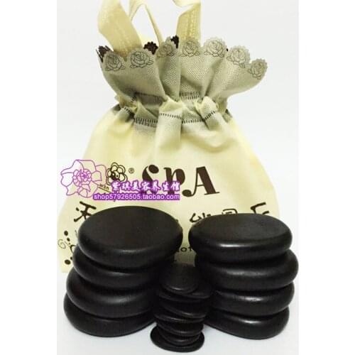 16 sets of energy stone acupuncutre massage stone SPA hot stone beauty massage