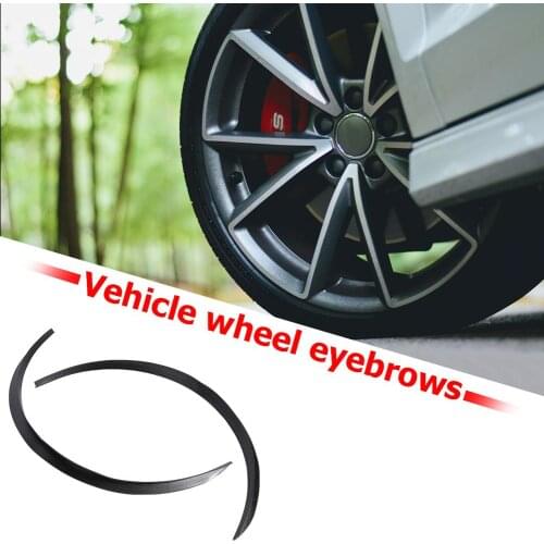 2pcs Universal Rubber Car Fender Flares Arch Wheel Eyebrow Auto Mudguard Fender Extension Protector Cover 72cm