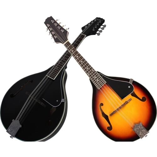 A-Style 8-String Basswood Mandolin Musical Instrument Ukulele with Rosewood Steel String Mandolin Guitar Instrument Adjustable