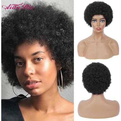 Aidable Black Wigs