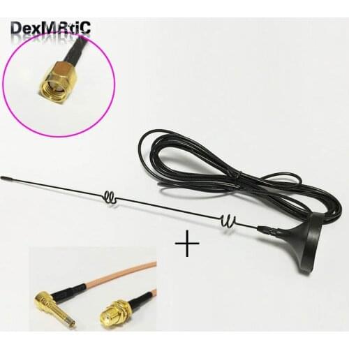 4G 3G GSM antenna 6dbi high gain magnetic base with 3meters cable SMA male +SMA Female Connector to MS156 Male RG316 Cable 15CM