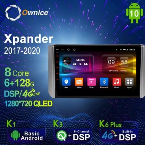Ownice Android 10.0 6G+128G Car Radio Stereo for Mitsubishi Xpander 2017 - 2020 Auto Audio GPS 4G LTE System head unit 1280*720