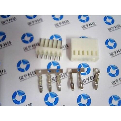 Free shipping KF2510 connector whole set , plug + straight needle base + terminal 6Pin 10set/lot