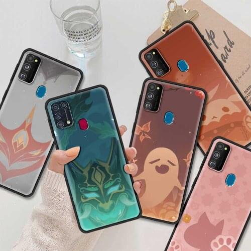 Genshin Impact Icon Phone Case For Samsung M51 M31 M31s M21 F41 M30s M11 M01 A9 A7 2018 capinhas Soft sleeve