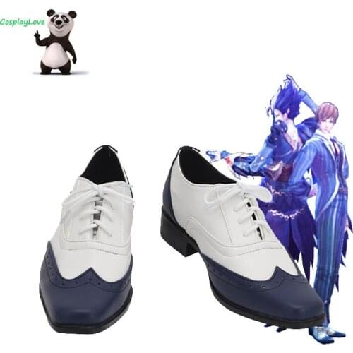 CosplayLove Arena Of Valor Honor of Kings Yuan Ge White Black Cosplay Shoes Long Boots Leather Hand Custom Made