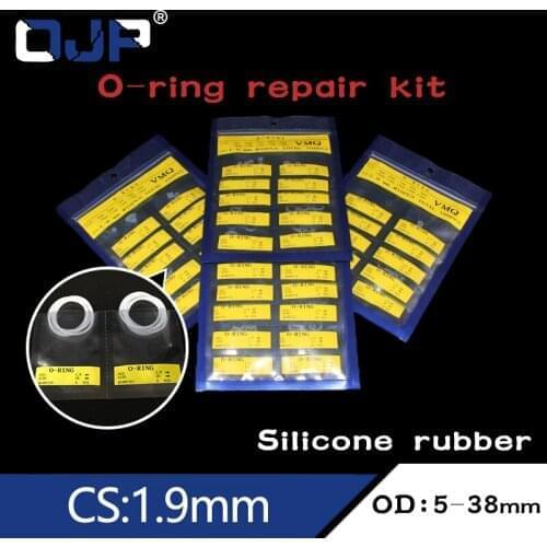 CS1.9mm OD5/6/7/8/9/10/11/12/13/14/15/16/17/18/19/20/21/22/23/24/25/26/27/28/29/30/31/32/34/35/36/38*1.9mm White O-ring Silicone