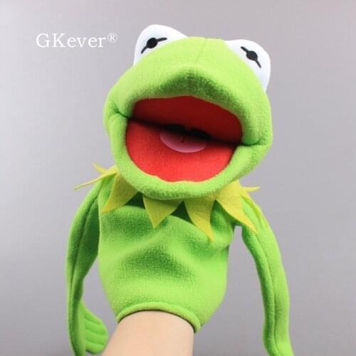 Kermit the Frog Puppet Sesame Street Lovely Plush Hand Puppet Toy 40cm Children Educational Toys
