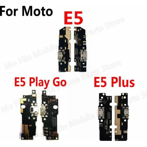 For Motorola Moto E5 Plus E5 Play Go Charging Port USB Charge Board PCB Dock Connector Socket Plate Flex Replacement Spare Parts