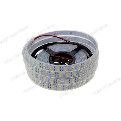 Double row SMD 5050 10 meters 120led/m IP67 120 LED strip 24V 10m waterproof Led ribbon tape White RGB home outdoor decor