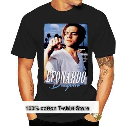 Leonardo Dicaprio T-Shirt Top Tumblr 90S Retro Vintage Titanic Bae Summer Style Casual Wear Tee Shirt