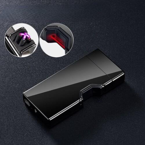 Infrared Laser Induction Dual Arc Personalized Charging USB Lighter Smoking Accessories for Weed Regalos Para Hombre Originales