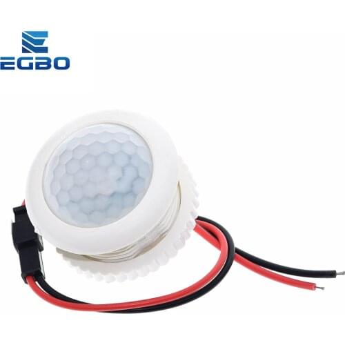 EGBO 220V 50HZ PIR IR Infrared Human Induction Lamp Switch Light Control Ceiling Light Motion Sensor On Off 3-6m Top