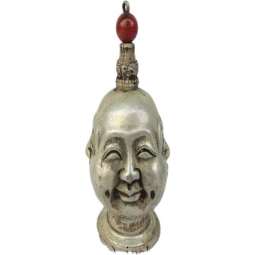 Chinas Tibet copper snuff bottle the joys and sorrows all sides Buddha