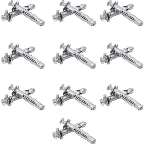 M4 x 38mm HEAVY DUTY METAL PLASTERBOARD CAVITY WALL FIXINGS ANCHORS PLUGS (20)