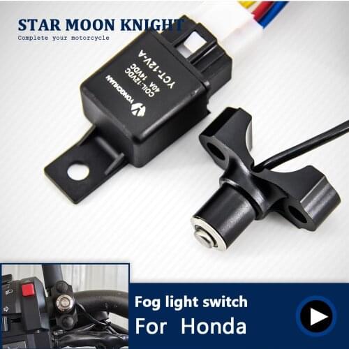 Motorcycle handle fog lamp spotlight switch control smart relay for Honda CBR300 CBR500 CBR650 CB500X CB650 NC750X CTX700