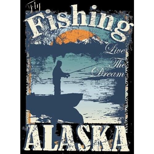 Go fishing Patches DIY Clothes Cartoon Stickers Thermal Transfer Printing Iron on Patches Heat transfers For Clothes Decor