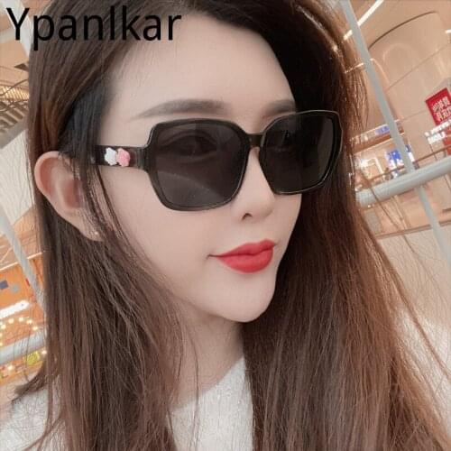 New Flower Glasses Frame Women 2021 Retro Square Personality Ladies Flat Mirror Anti-blue Light Glasses Transparent Goggles