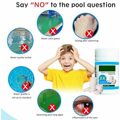Pool Cleaning Floating with 100g Purifier Tablets Swimming Pool Chlorine Dispenser Kit B99
