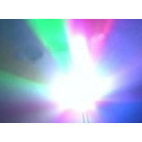 Full color Through hole diffused 5mm flat top led diode, slow flash