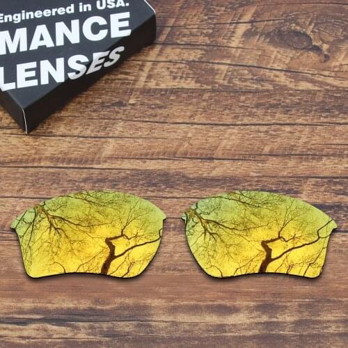 ToughAsNails Polarized Replacement Lenses for Oakley Half Jacket 2.0 XL Sunglasses Gold Mirrored (Lens Only)