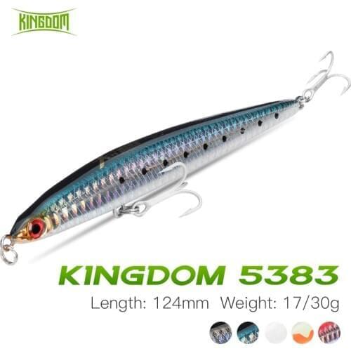 Kingdom Pencil Fishing Lure 17g 30g Fishing Wobblers Sinking Lipless Swimbait For Perch Carp Pike Trout Trolling Jerkbait