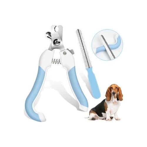 Professional Pet Nail Clippers Dog Cat Stainless Steel Two-Color Labor-Saving Nail Clippers Convenient Beauty Cleaning Supplies