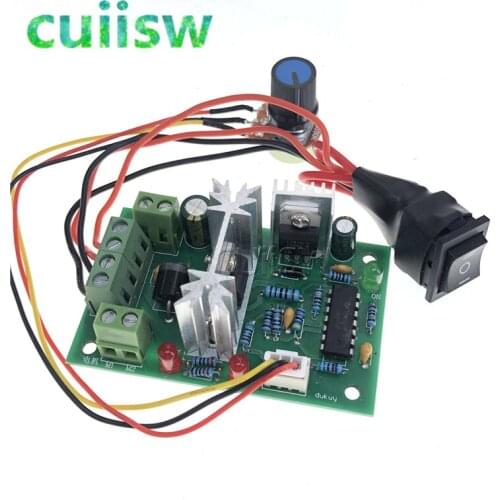 DC 10V-40V 5A 150W Motor Speed Controller Adjustable Reversible Control Switch PWM Speed Regulator Module 10V/12V/24V/36V