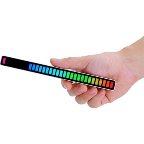 80% Off Portable Sound-activated Car Audio GRB Pickup Rhythm Light Music Spectrum Indicator