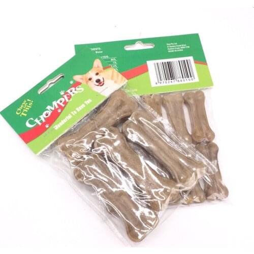 Dog Toy Dog Chews Toys Supplies Leather Cowhide Bone Molar Teeth Clean Stick Food Treats Dogs Bones for Puppy Accessories