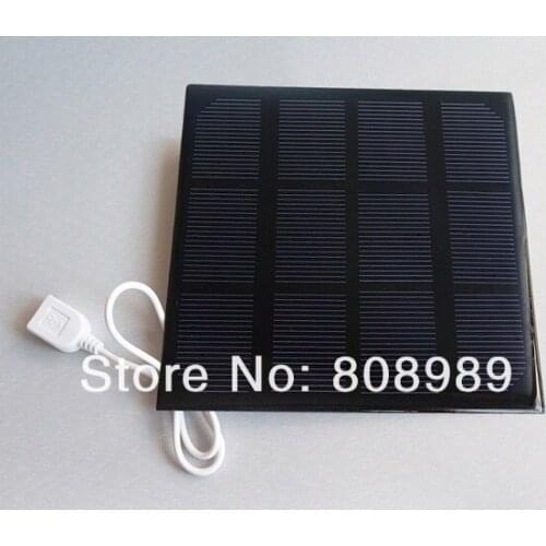 3W 6V Solar Charger Monocrystalline Solar Cell Panel Diy Solar Mobile Charger For Mobile Power Bank 2pcs Free Shipping