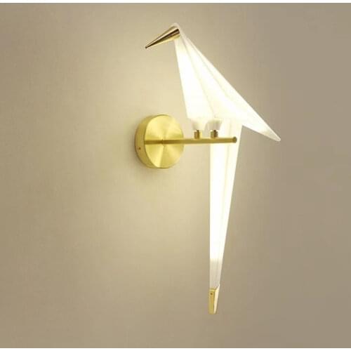 Modern Nordic Bird Wall Light Modern LED Wall Sconce Light Fixtures Bedroom Bedside Wall Lamps Bathroom Mirror Lights Home Decor