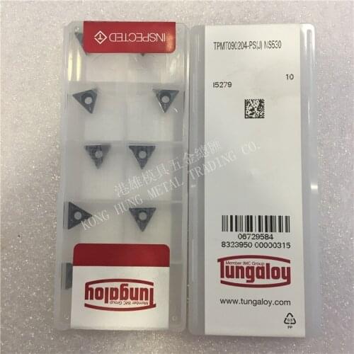 TPMT090204-PS NS530 Original Tungaloy Carbide Inserts Turning Tool Lathe Tools 10Pcs/Lot