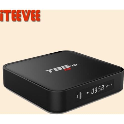 1PC T95M Smart TV Box Amlogic S905X Quad Core 64Bit Android 6.0 4K HD Media Player Set Top Box 1GB/2GB 8GB 2.4GHz WiFi BT 4.0 PK