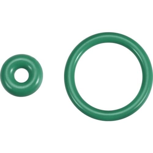 Uxcell 10Pcs Fluorine Rubber O Rings 10-25mm OD 3-18mm I.D 3.5mm Width Seal Gasket Green to Hydraulic and Pneumatic Repairs