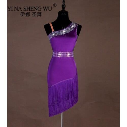 1pc Latin Dance Dress New Women Latin Dance Competition Dresses Latin Dance Tassel Rhinestone Dress Children Can Be Customized
