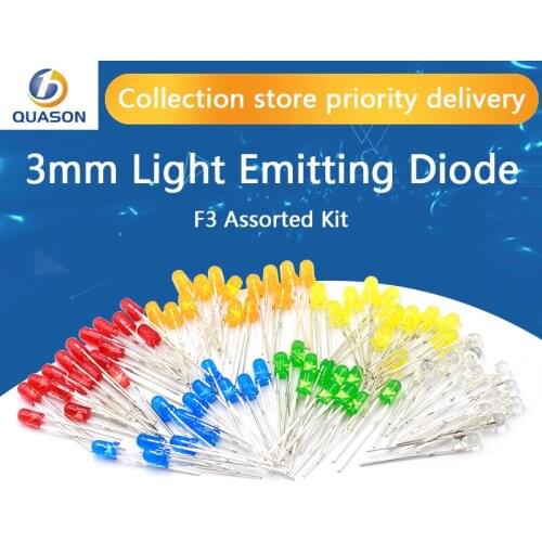 100pcs Red LED 3MM Red light-emitting diode Red turn Red