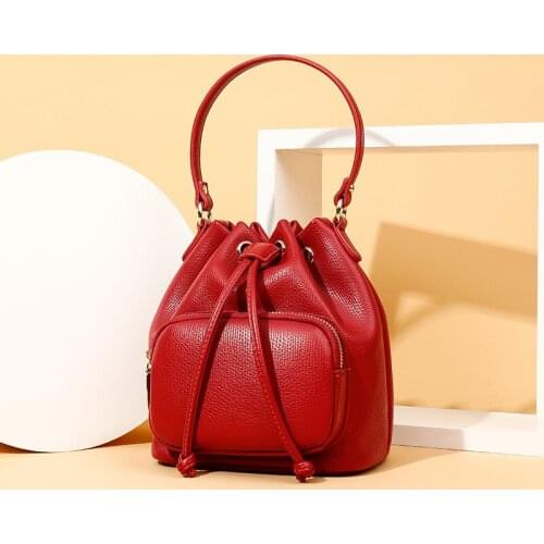 2020 casual Korean female bag new fashion portable bucket bag niche shoulder messenger bag ins bag