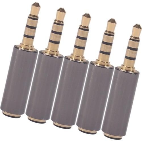 3.5mm Headphone Earphone Microphone CTIA to OMTP Adapter Converter -5pcs