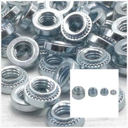 30PCS M3 M4 M5 M6 Nut Self Clinching Nuts Bright Zinc Stamping Rivet Nut