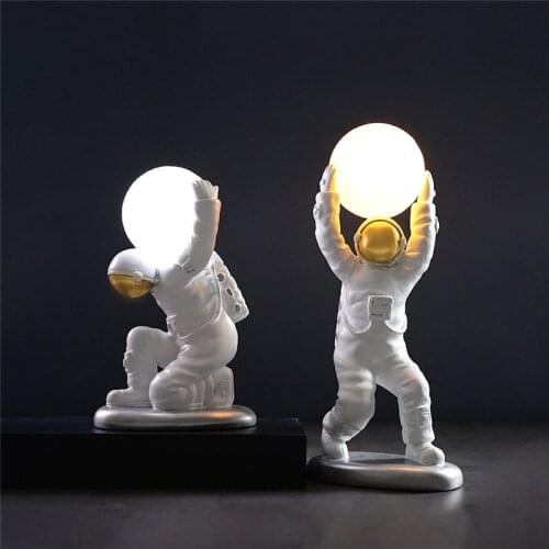 3D Print Astronaut Moon Lamp Rechargeable LED Night Light Touch Sensor Lamps LED Home Decor Astronaut room decoration lights