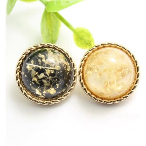 50 PCS Mushroom-Shaped Metal Resin Combination Hand-Sewn Buttons High-End Windbreaker Suit Clothing Accessories Buttons 18-25MM