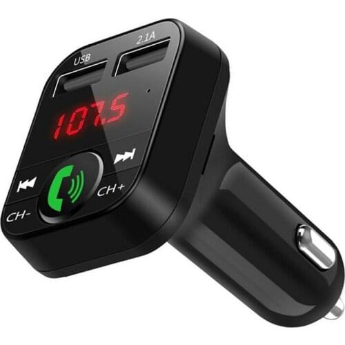 Car Bluetooth-compatible FM Transmitter Wireless Adapter 2.1A USB Car Charger Auto MP3 Player Radio Fast Charger Car Accessories